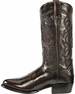 Dan Post Men's Mignon Leather Cowboy Boots - Medium Toe Black -Dan Post Shop 036319 87 LT
