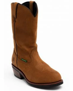 Dan Post Men's Albuquerque Waterproof Western Work Boots - Soft Toe Distressed -Dan Post Shop 050A84 B1 P1 1