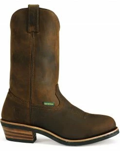Dan Post Men's Albuquerque Waterproof Western Work Boots - Soft Toe Distressed -Dan Post Shop 050A84 B1 RT