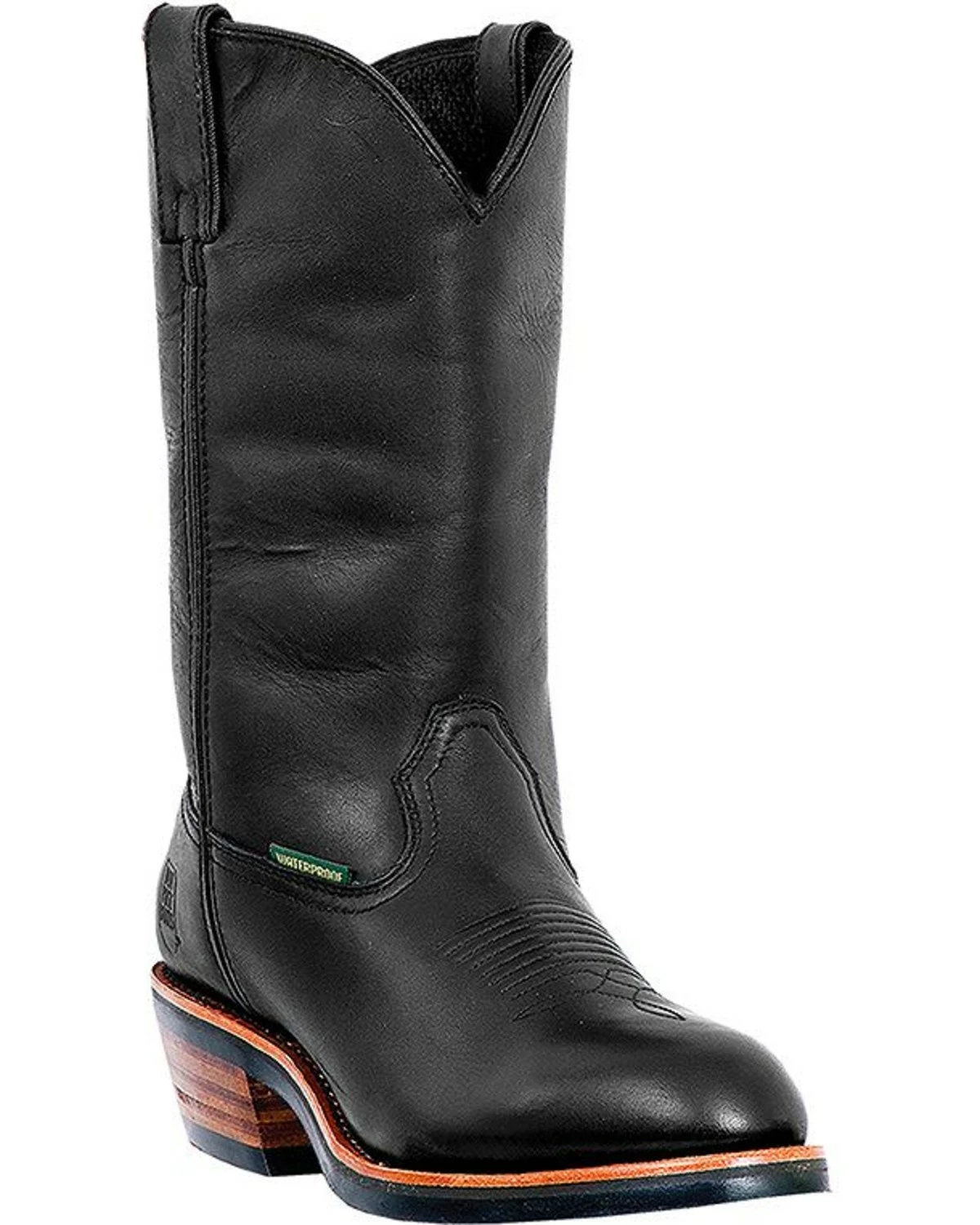 Dan Post Men's Albuquerque Waterproof Western Work Boots Black 4 Dan Post Men's Albuquerque Waterproof Western Work Boots Black - Image 2