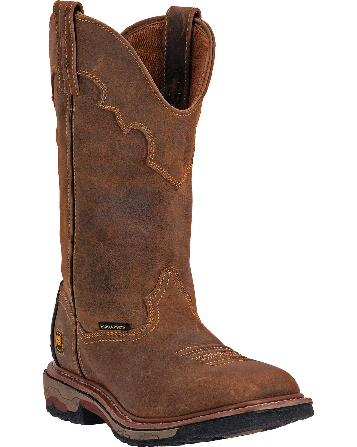 Dan Post Men's Blayde Waterproof Pull On Work Boots Saddle Tan 11 Dan Post Men's Blayde Waterproof Pull On Work Boots Saddle Tan - Image 9