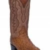 Dan Post Men's Full Quill Ostrich Tempe Western Boots Saddle Tan 1 Dan Post Men's Full Quill Ostrich Tempe Western Boots Saddle Tan -Dan Post Shop 066850 C9 P1