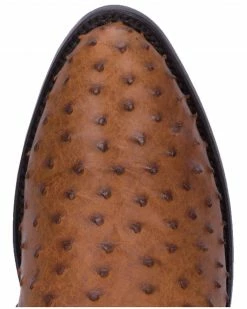Dan Post Men's Full Quill Ostrich Tempe Western Boots Saddle Tan -Dan Post Shop 066850 C9 P6