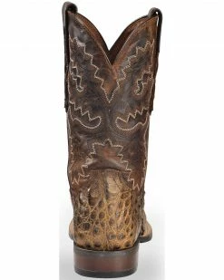 Dan Post Denver Bay Apache Flank Caiman Cowboy Boots - Square Toe For Men's -Dan Post Shop 066854 G4 BK