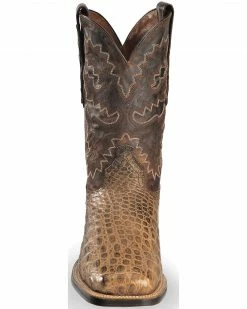 Dan Post Denver Bay Apache Flank Caiman Cowboy Boots - Square Toe For Men's -Dan Post Shop 066854 G4 FT