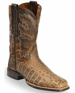 Dan Post Denver Bay Apache Flank Caiman Cowboy Boots - Square Toe For Men's