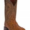 Dan Post Alamosa Men's Alamosal Ostrich Exotic Western Boots Saddle Tan -Dan Post Shop 066919 C9 P1