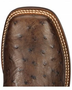 Dan Post Men's Alamosa Exotic Ostrich Cowboy Certified Boots Chocolate -Dan Post Shop 066921 47 TP