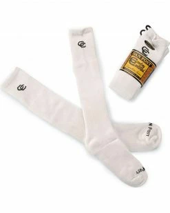 Dan Post Cowboy Certified 2-Pack Over-the-Calf Socks For Men's White
