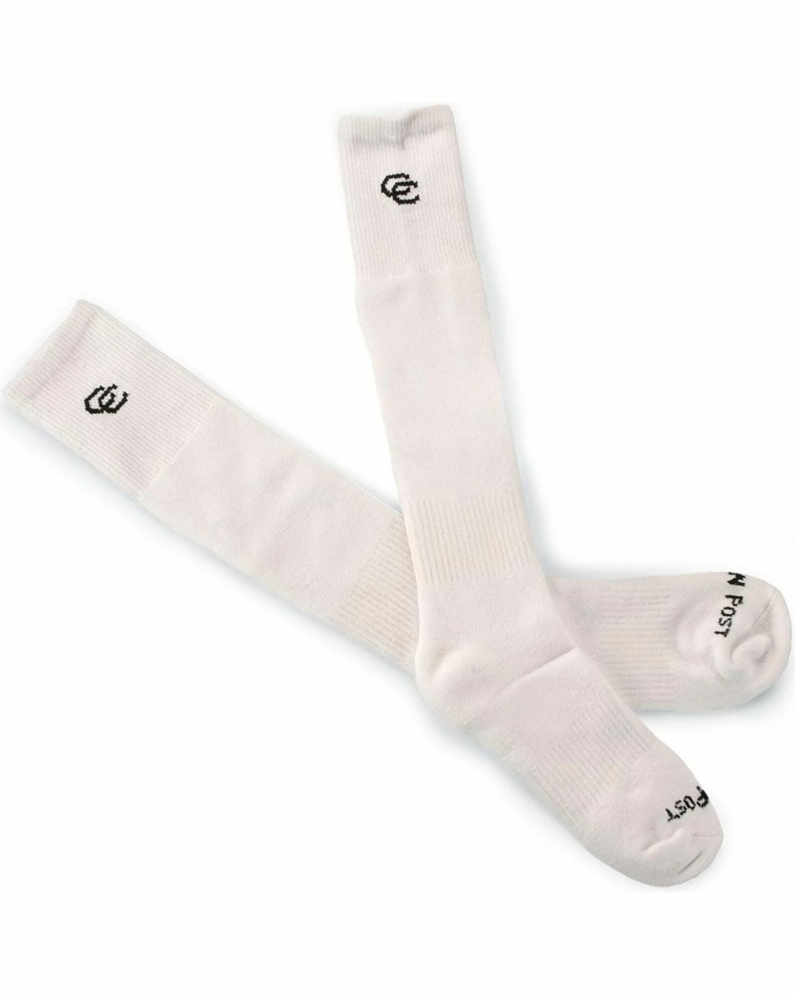 Dan Post Cowboy Certified 2-Pack Over-the-Calf Socks For Men's White 3 Dan Post Cowboy Certified 2-Pack Over-the-Calf Socks For Men's White - Image 2