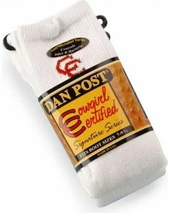 Dan Post Women's Cowgirl Certified Boot Socks (2-pack) White 7 Dan Post Women's Cowgirl Certified Boot Socks (2-pack) White -Dan Post Shop 069547 01 D1