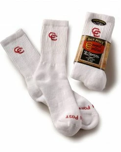 Dan Post Womens Cowboy Certified Crew Socks (2-Pack) For Women's White