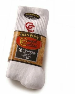 Alternative view of Dan Post Womens Cowboy Certified Crew Socks (2-Pack) For Women's White