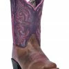 Dan Post Girls' Majesty Brown/Purple Western Boots - Square Toe 2 Dan Post Girls' Majesty Brown/Purple Western Boots - Square Toe -Dan Post Shop 2000225518 200 P1