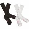 Dan Post Women's Cowgirl Certified Sleek Thin Socks - Black And White Black/white -Dan Post Shop 2000235465 944 P1