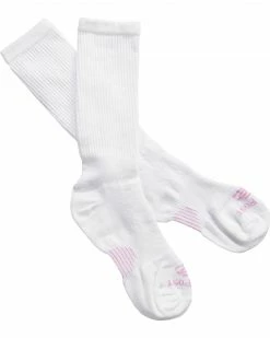 Alternative view of Dan Post Women's Cowgirl Certified Sleek Thin 2 Pack Crew Socks White