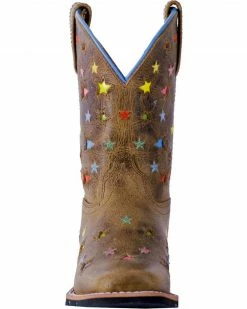 Dan Post Girls' Brown Starlett Leather Boots - Square Toe 12 Dan Post Girls' Brown Starlett Leather Boots - Square Toe -Dan Post Shop 2000244031 200 FT