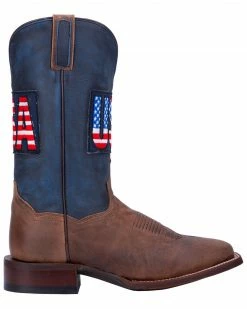 Alternative view of Dan Post Men's USA Sand Goat Western Boots - Wide Square Toe