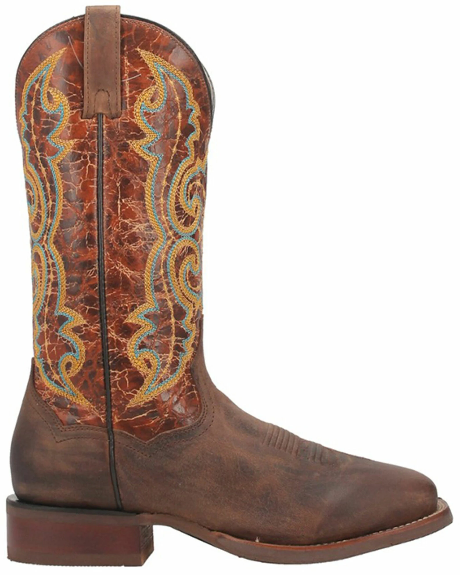 Dan Post Men's Bullhead Crackle Western Boots - Square Toe 4 Dan Post Men's Bullhead Crackle Western Boots - Square Toe - Image 2