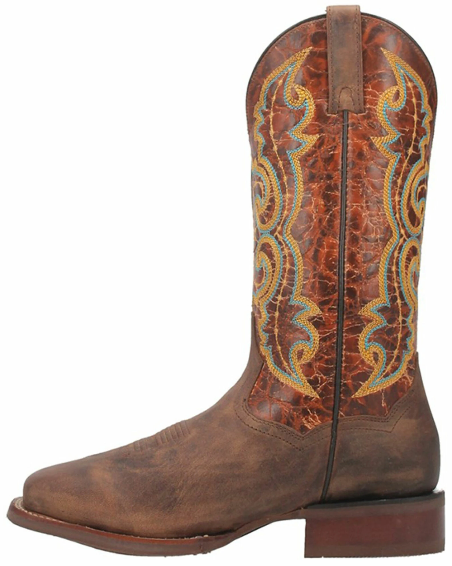 Dan Post Men's Bullhead Crackle Western Boots - Square Toe 5 Dan Post Men's Bullhead Crackle Western Boots - Square Toe - Image 3