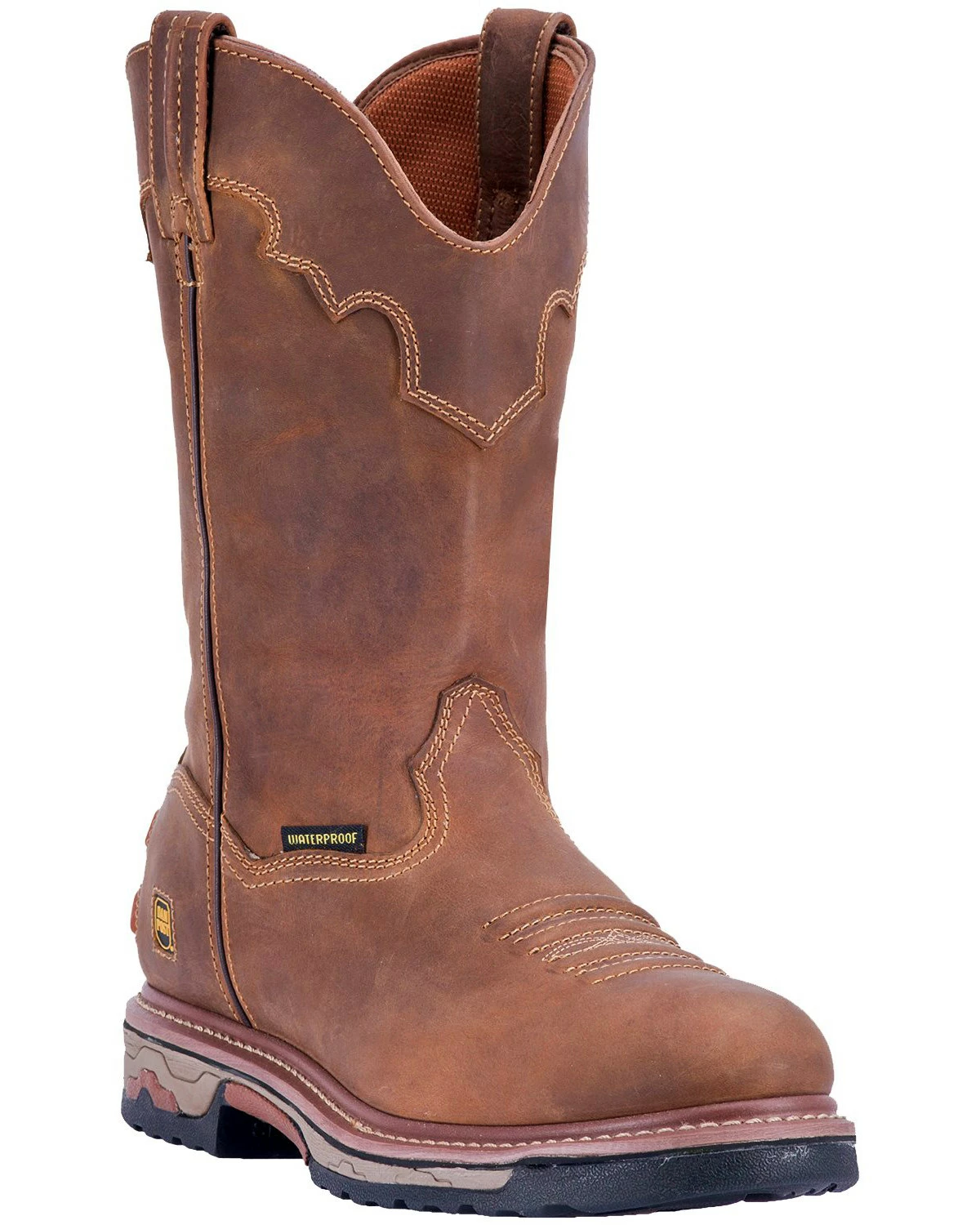 Dan Post Men's Journeyman Waterproof Western Work Boots - Composite Toe Brown 10 Dan Post Men's Journeyman Waterproof Western Work Boots - Composite Toe Brown - Image 8