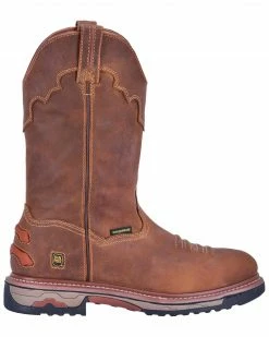 Alternative view of Dan Post Men's Journeyman Waterproof Western Work Boots - Composite Toe Brown