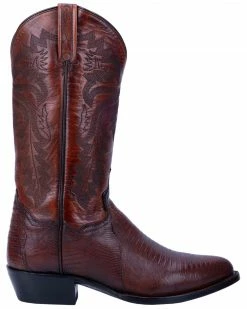 Alternative view of Dan Post Men's Tan Winston Lizard Western Boots - Round Toe