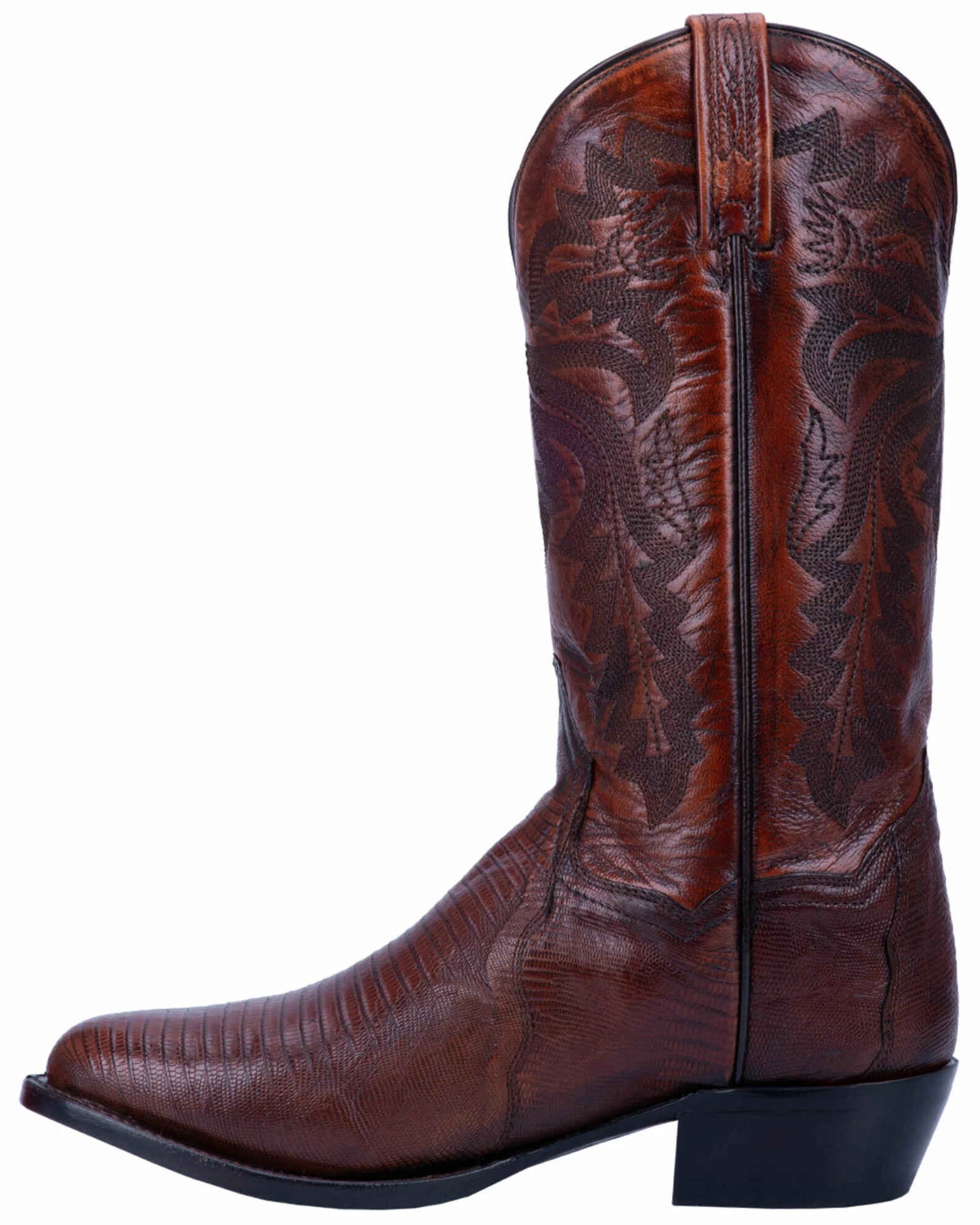 Dan Post Men's Tan Winston Lizard Western Boots - Round Toe 5 Dan Post Men's Tan Winston Lizard Western Boots - Round Toe - Image 3