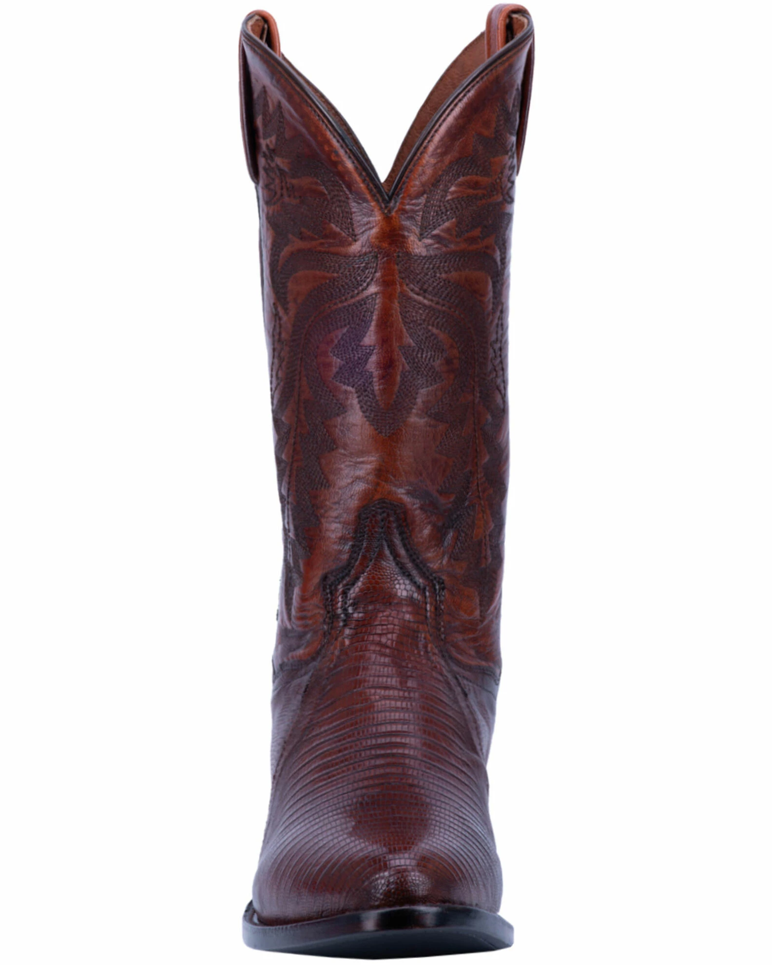 Dan Post Men's Tan Winston Lizard Western Boots - Round Toe 6 Dan Post Men's Tan Winston Lizard Western Boots - Round Toe - Image 4