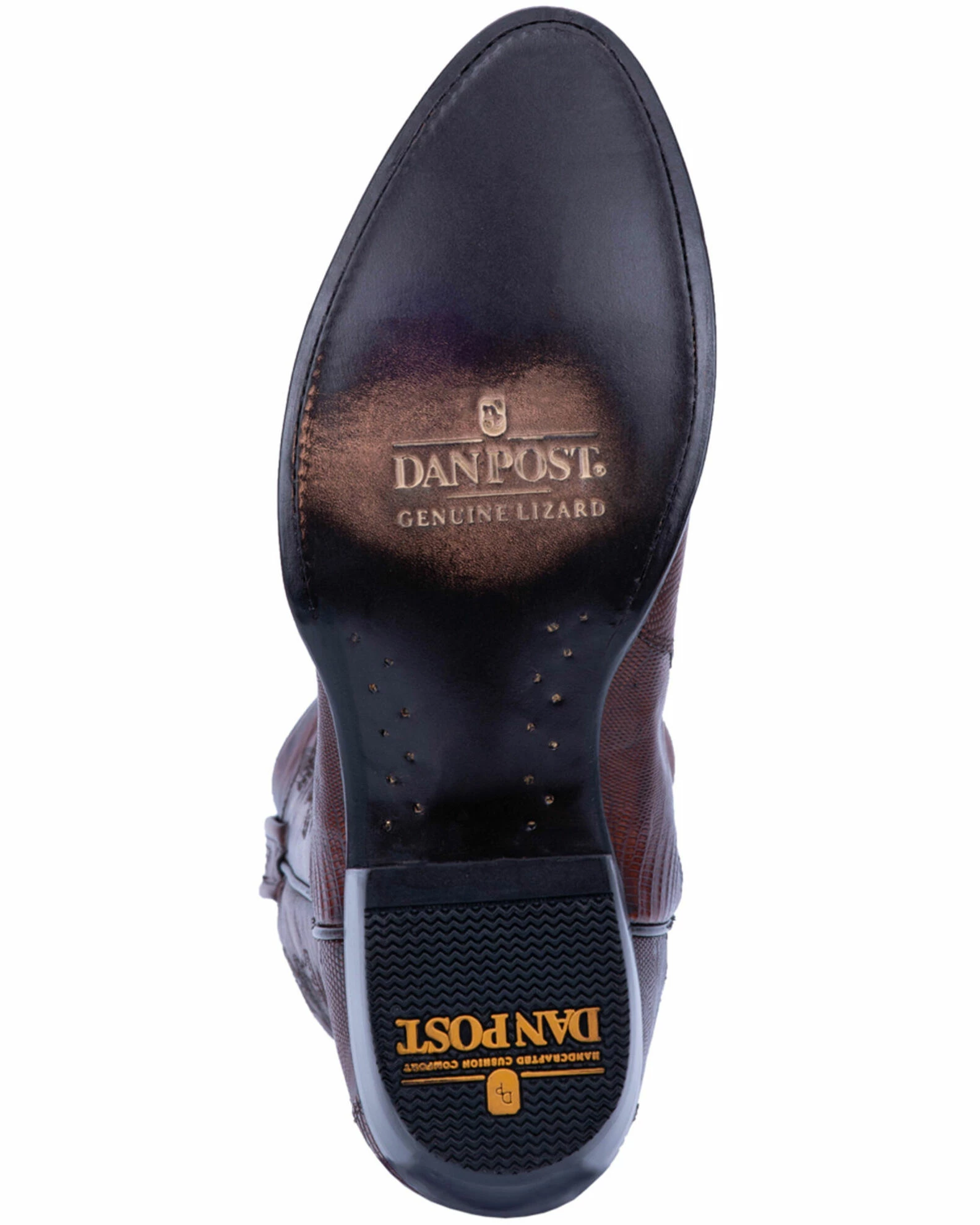 Dan Post Men's Tan Winston Lizard Western Boots - Round Toe 9 Dan Post Men's Tan Winston Lizard Western Boots - Round Toe - Image 7