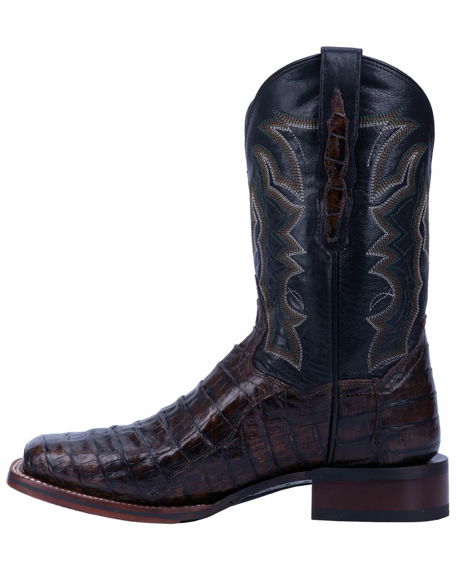 Dan Post Men's Kingsly Caiman Leather Western Boots - Wide Square Toe 5 Dan Post Men's Kingsly Caiman Leather Western Boots - Wide Square Toe - Image 3