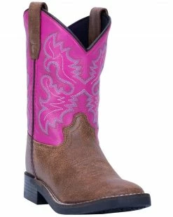 Dan Post Girls' 9" Punky Western Boots - Wide Square Toe