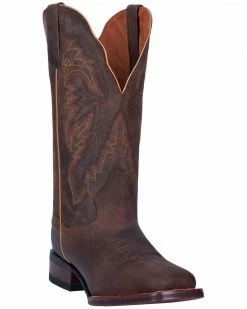 Dan Post Women's Brown Western Boots - Wide Square Toe