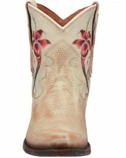 Dan Post Women's Rustic Flower Embroidery Western Booties - Snip Toe Off White 13 Dan Post Women's Rustic Flower Embroidery Western Booties - Snip Toe Off White -Dan Post Shop 2000306854 105 P4