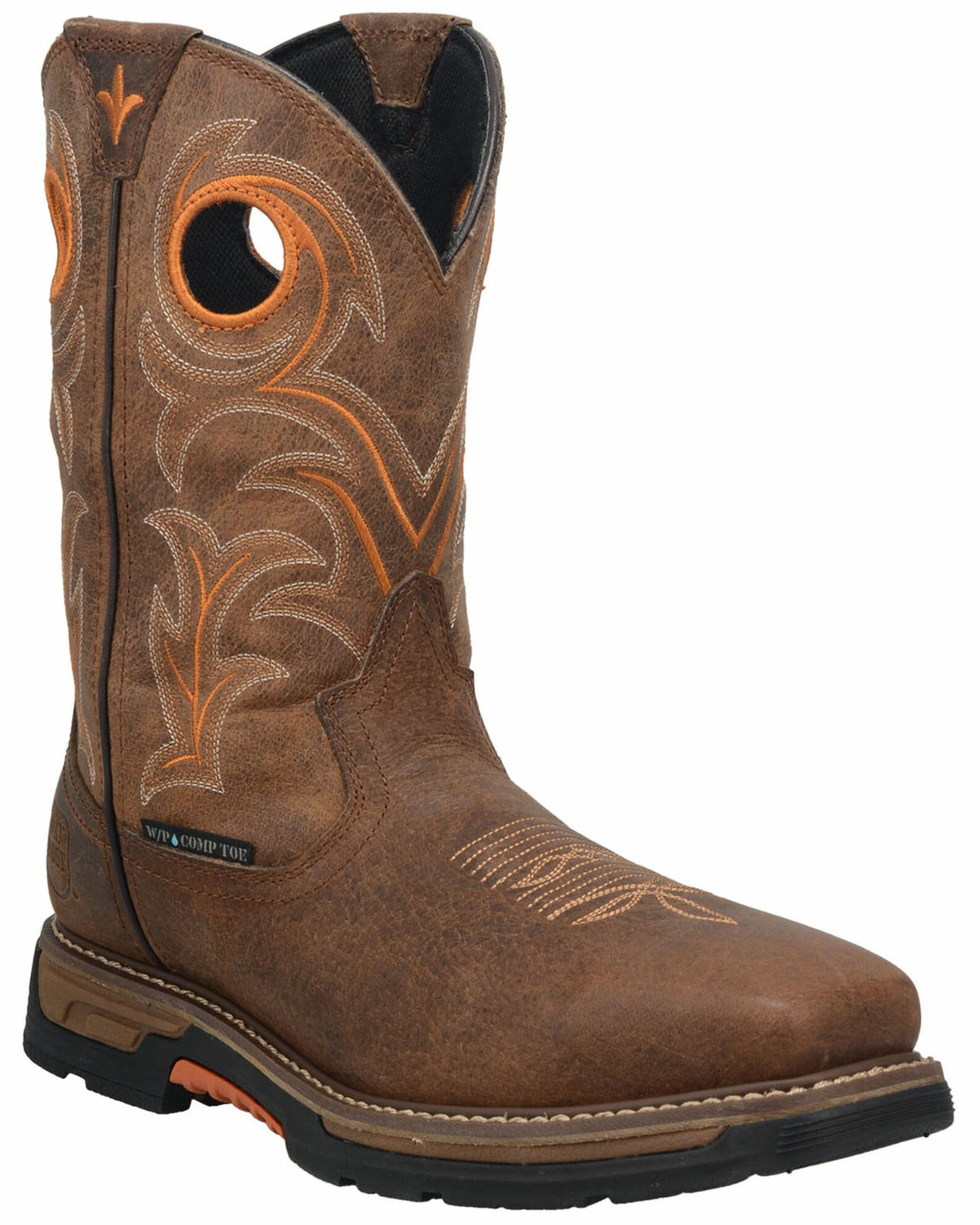 Dan Post Men's Storms Eye Waterproof Western Work Boots - Broad Square Toe 3 Dan Post Men's Storms Eye Waterproof Western Work Boots - Broad Square Toe