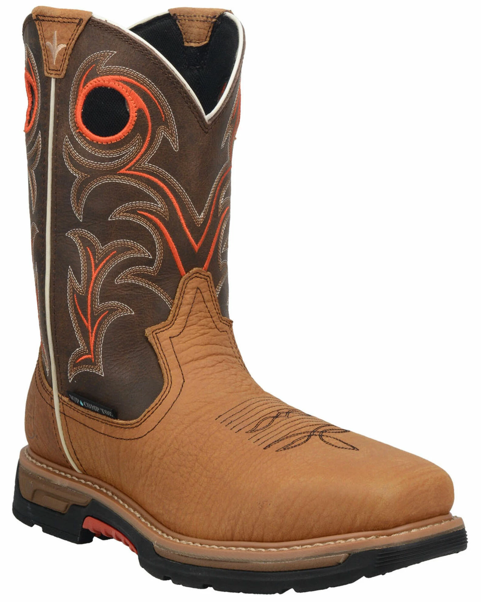 Dan Post Men's Storm's Eye Western Work Boots - Composite Toe Brown 3 Dan Post Men's Storm's Eye Western Work Boots - Composite Toe Brown