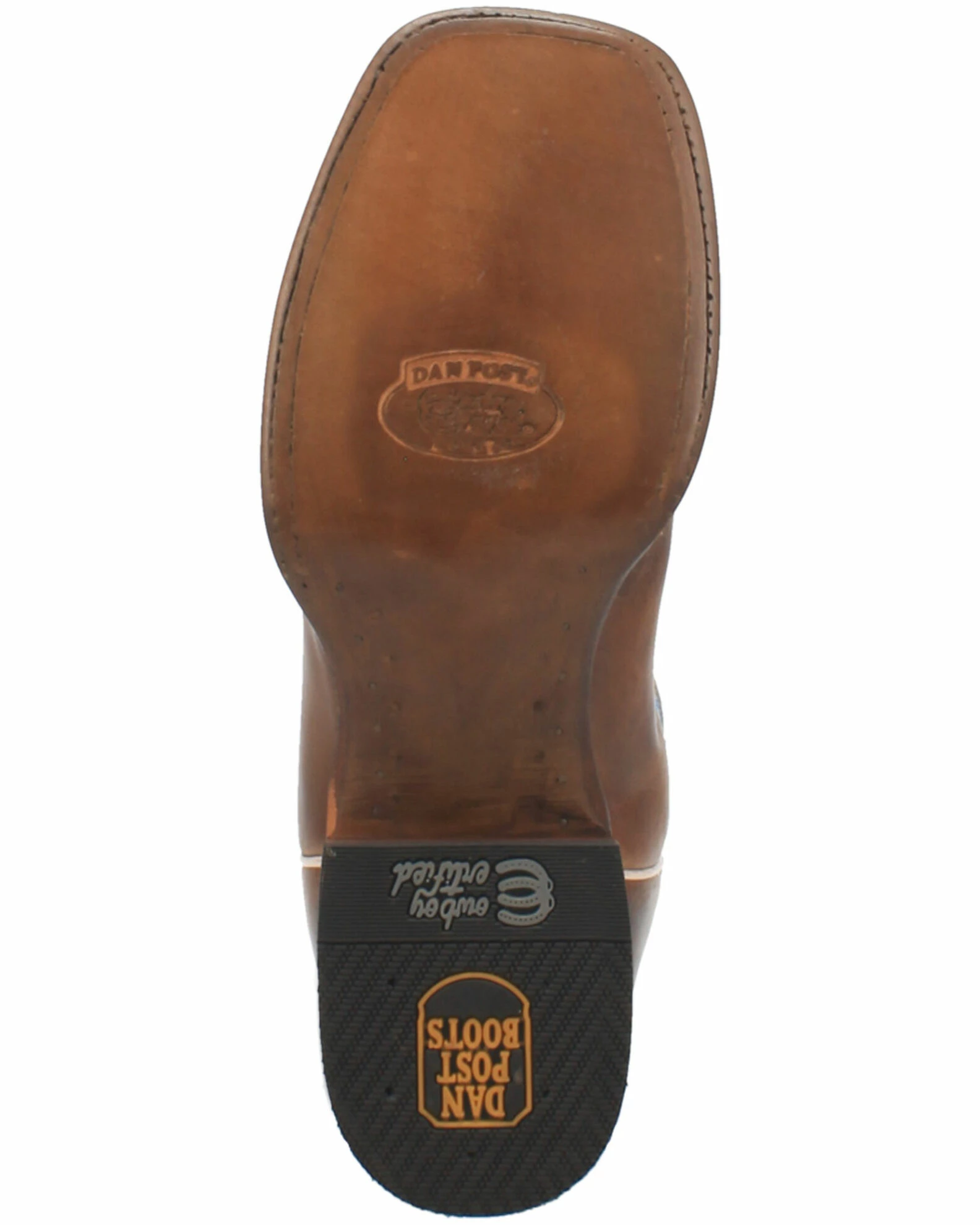 Dan Post Men's Waxy Brown Western Boots - Wide Square Toe 9 Dan Post Men's Waxy Brown Western Boots - Wide Square Toe - Image 7