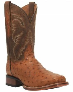 Dan Post Men's Brown Alamosa Western Boots - Wide Square Toe
