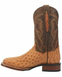 Dan Post Men's Kershaw Exotic Ostrich Skin Western Boots - Wide Square Toe -Dan Post Shop 2000337937 280 P3