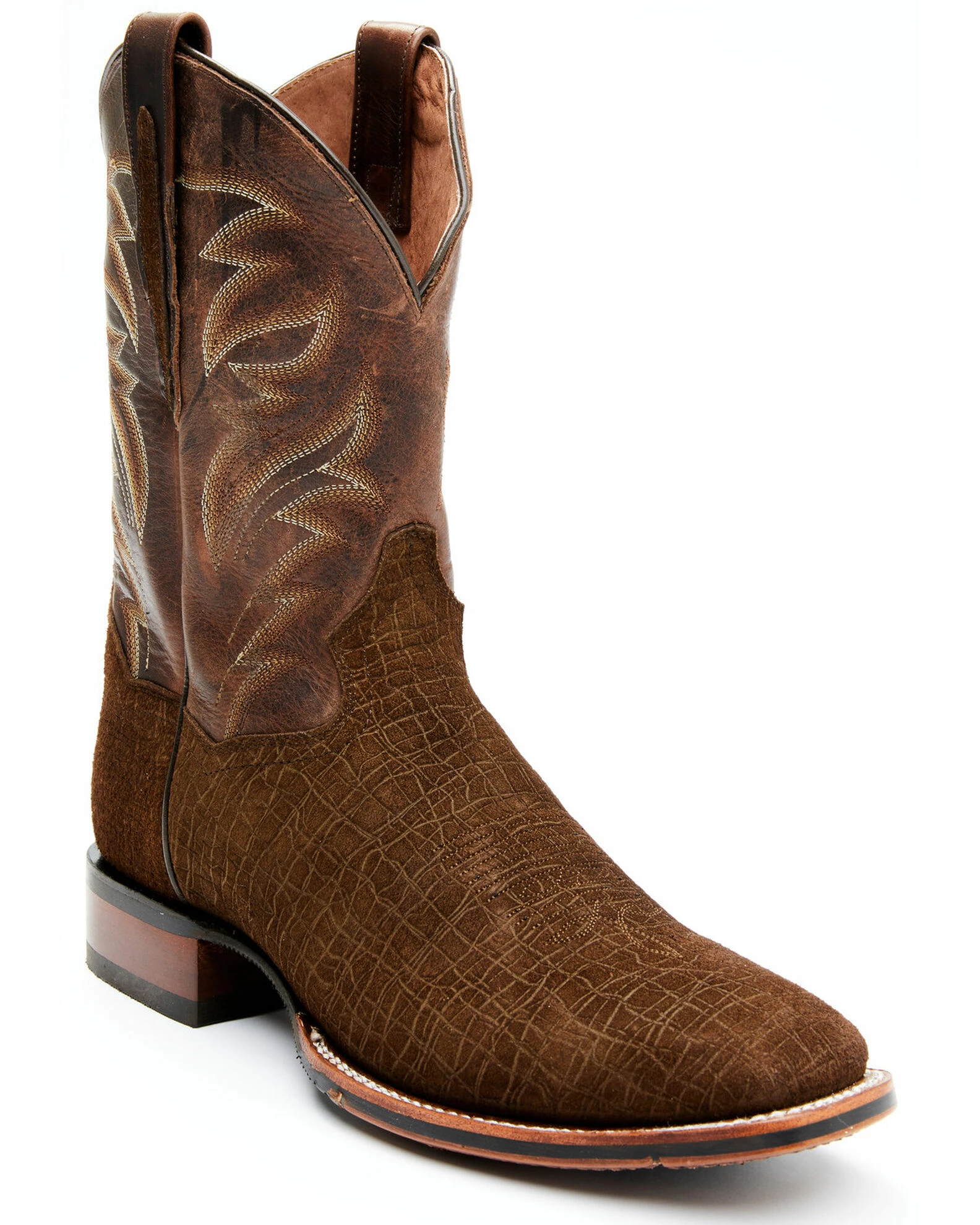 Dan Post Men's Hippo Print Western Boots - Broad Square Toe 3 Dan Post Men's Hippo Print Western Boots - Broad Square Toe