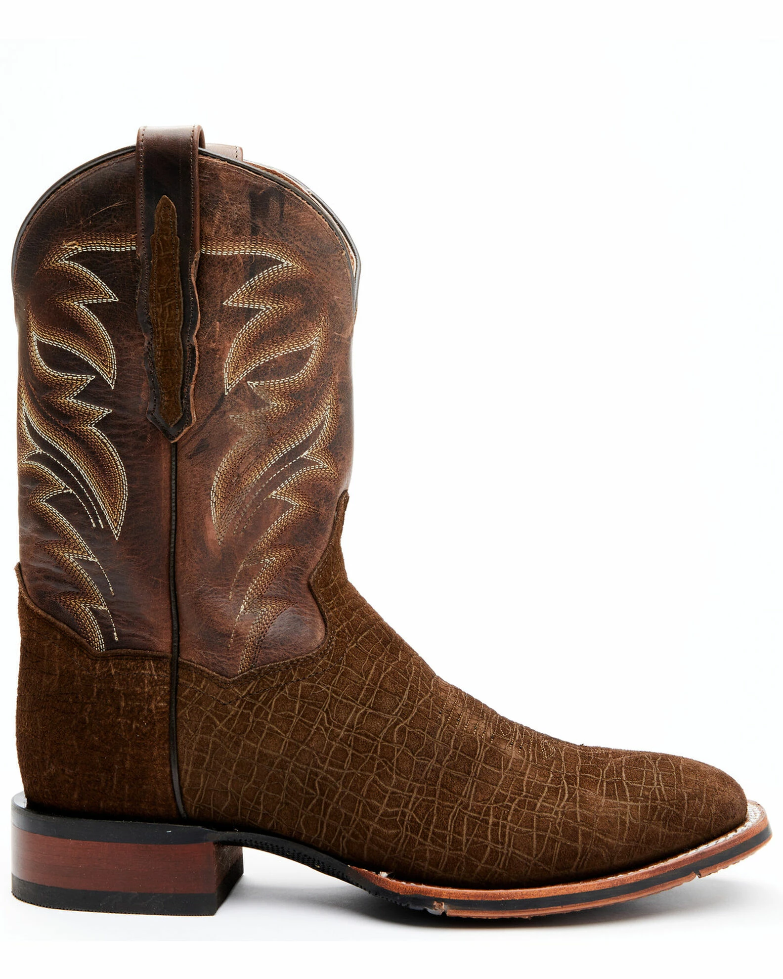 Dan Post Men's Hippo Print Western Boots - Broad Square Toe 4 Dan Post Men's Hippo Print Western Boots - Broad Square Toe - Image 2