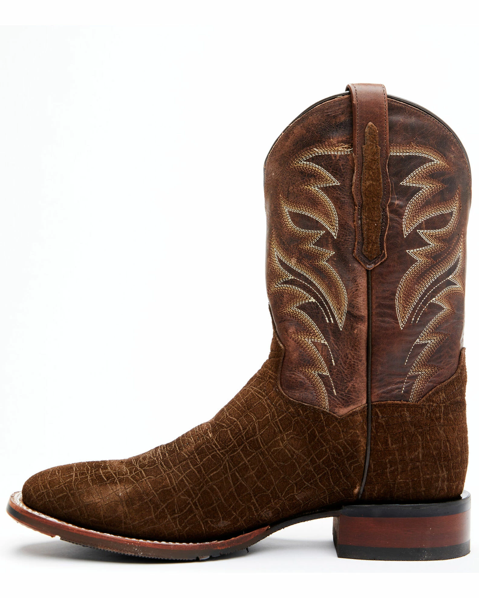 Dan Post Men's Hippo Print Western Boots - Broad Square Toe 5 Dan Post Men's Hippo Print Western Boots - Broad Square Toe - Image 3