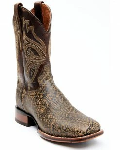 Dan Post Men's Elephant Print Western Boots - Broad Square Toe