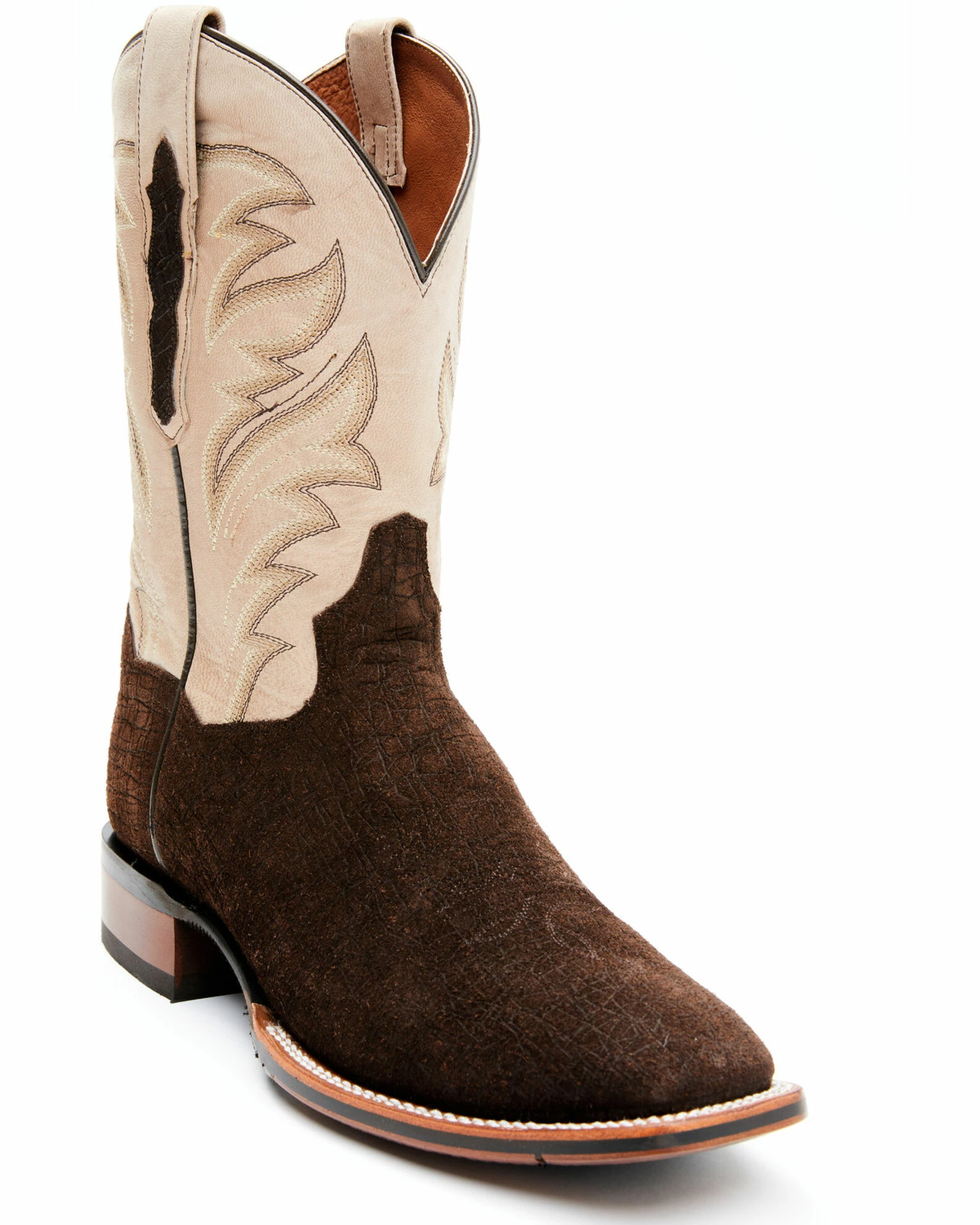 Dan Post Men's Hippo Print Western Boots - Broad Square Toe 3 Dan Post Men's Hippo Print Western Boots - Broad Square Toe