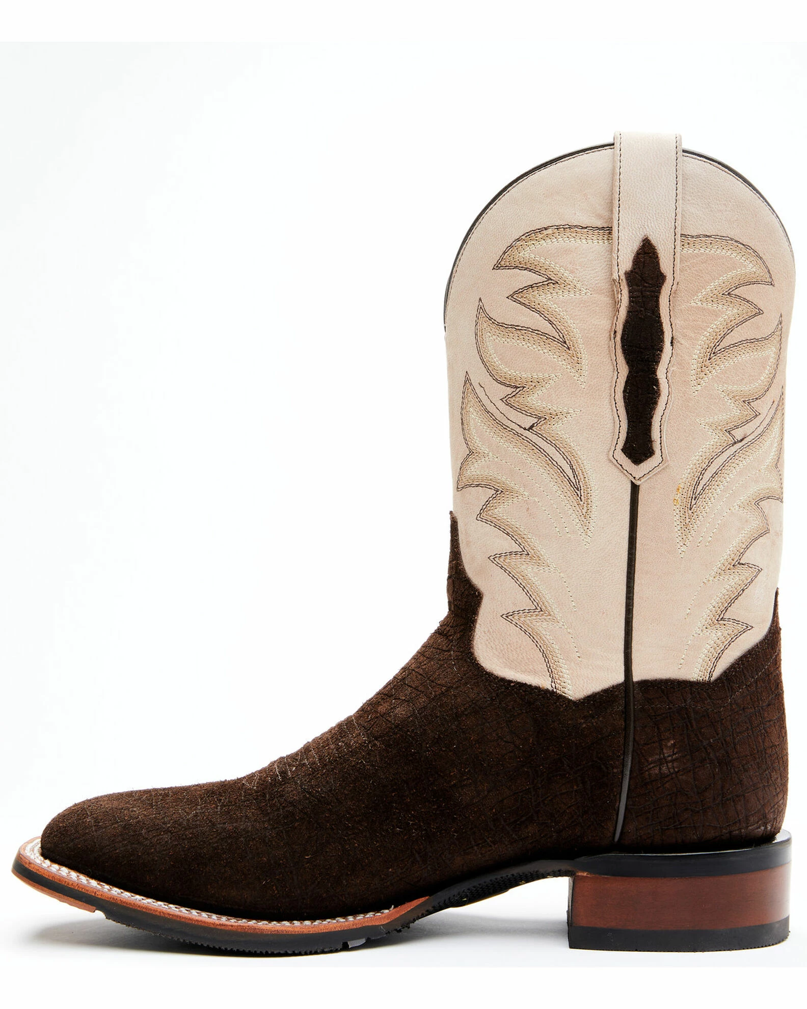 Dan Post Men's Hippo Print Western Boots - Broad Square Toe 6 Dan Post Men's Hippo Print Western Boots - Broad Square Toe - Image 4