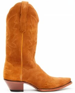 Alternative view of Dan Post Women's Tan Suede Western Boots - Snip Toe