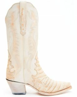 Alternative view of Dan Post Women's Peach Caiman Print Western Boots - Snip Toe