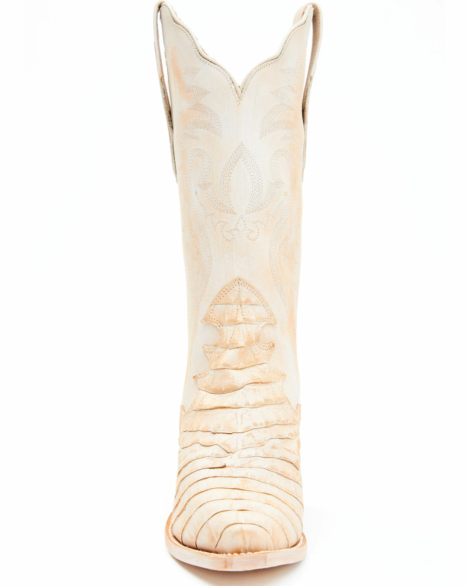 Dan Post Women's Peach Caiman Print Western Boots - Snip Toe 5 Dan Post Women's Peach Caiman Print Western Boots - Snip Toe - Image 3