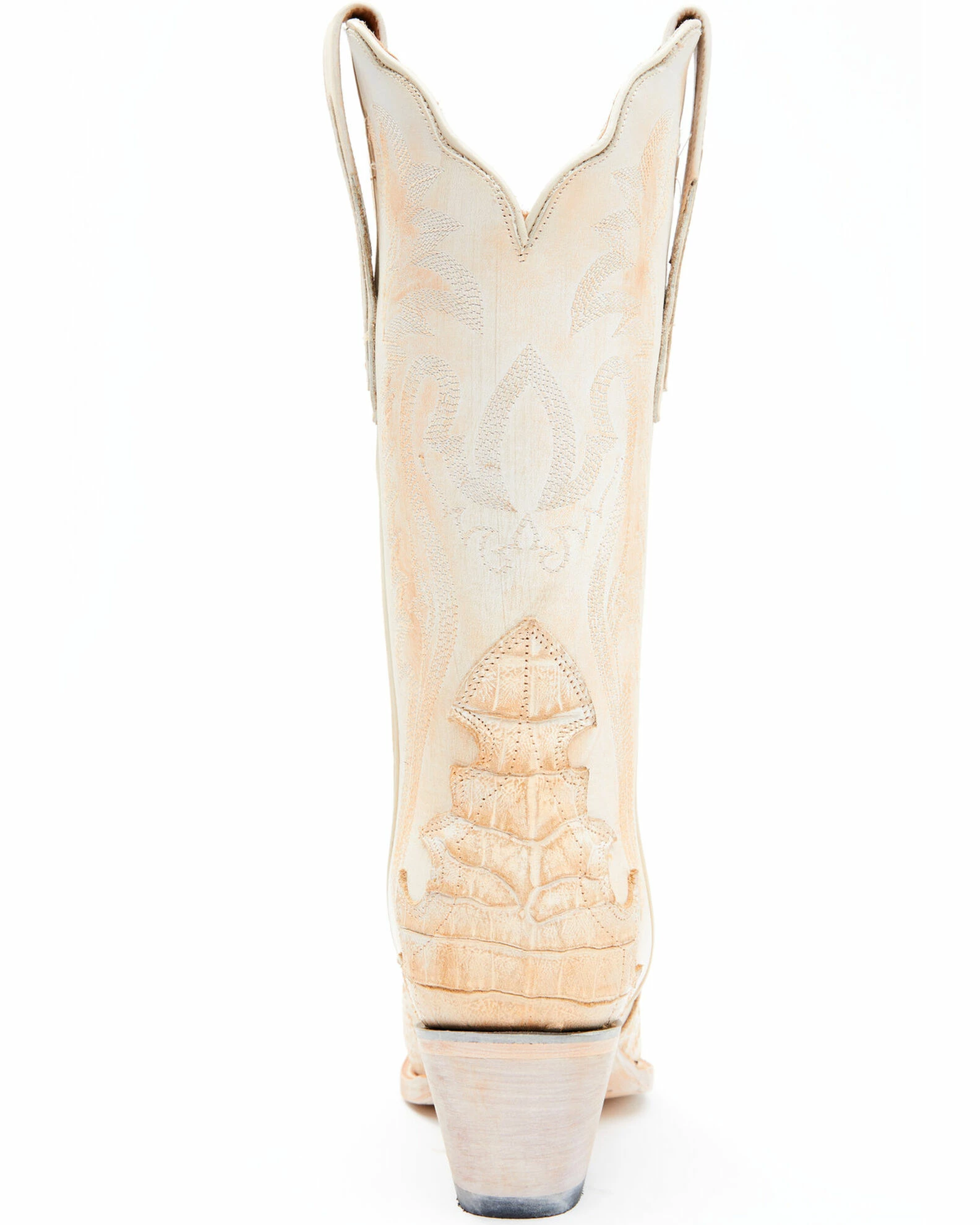Dan Post Women's Peach Caiman Print Western Boots - Snip Toe 7 Dan Post Women's Peach Caiman Print Western Boots - Snip Toe - Image 5