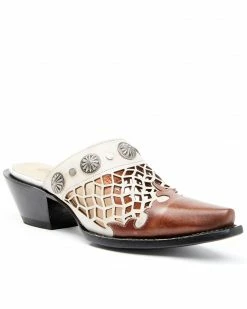 Dan Post Women's Concho Mules - Snip Toe Brown 16 Dan Post Women's Concho Mules - Snip Toe Brown -Dan Post Shop 2000339124 200 P1 1